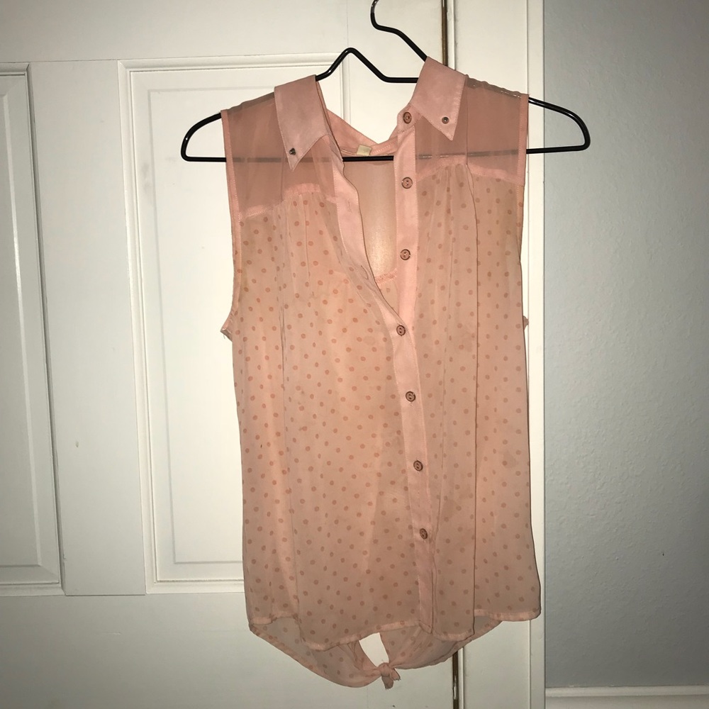 button down tank/blouse